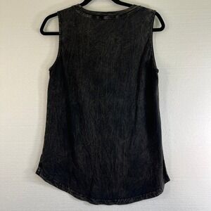 HRT & LUV Desert Mama Tank Top Graphic Tee Size L Black Western Cowboy Skull